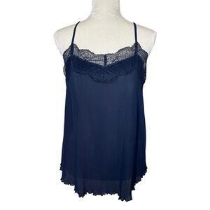 Muche et Muchette Women’s Racerback Pleated Accordion Tank Cami One Size Lace